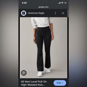 Ae Next Level Pull On High Waisted Kick Bootcut Pant